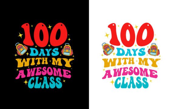 100th Day of School T-Shirt Design