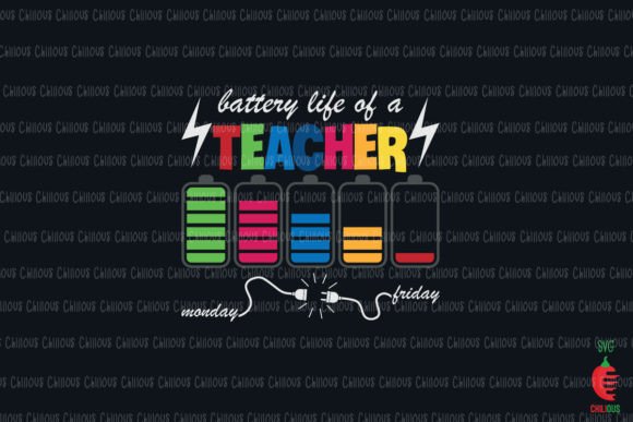 Battery of Life a Teacher Christmas Graphics