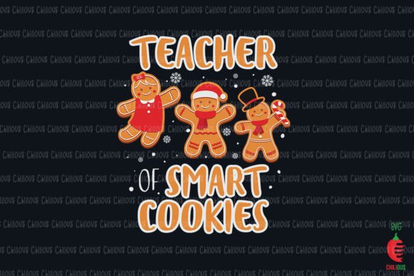 Christmas Teacher Cute Gingerbread Graphics & Crafts
