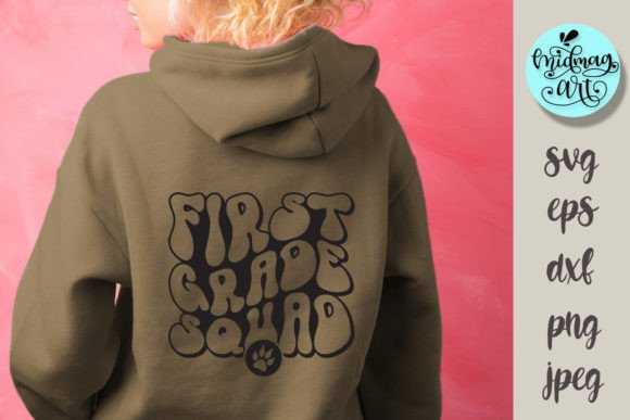 First Grade Squad Svg Graphics for T-Shirt Designs