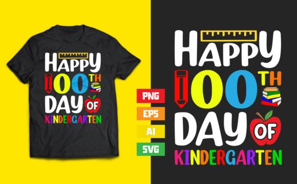 Happy 100th Day of Kindergarten Design