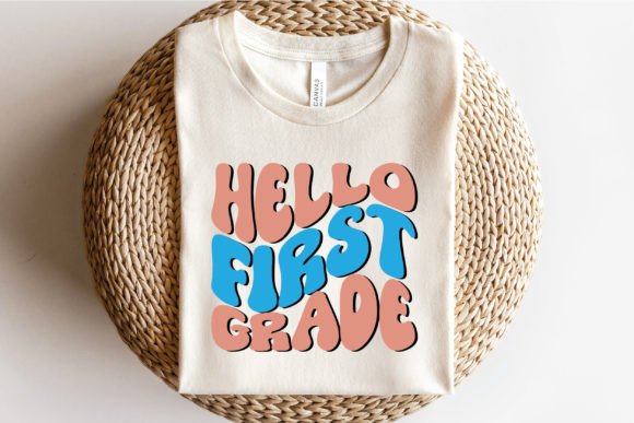 Hello First Grade SVG: Graphics for Print Templates
