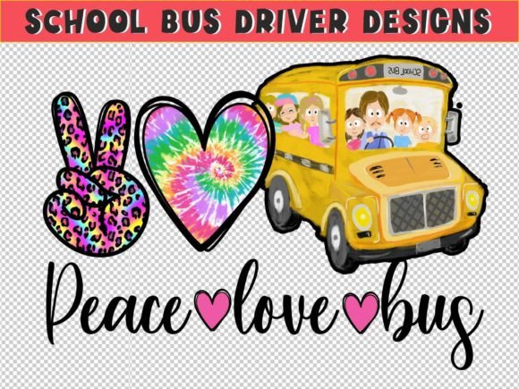 School Bus Driver Sublimation: Graphics & Crafts for Back to School