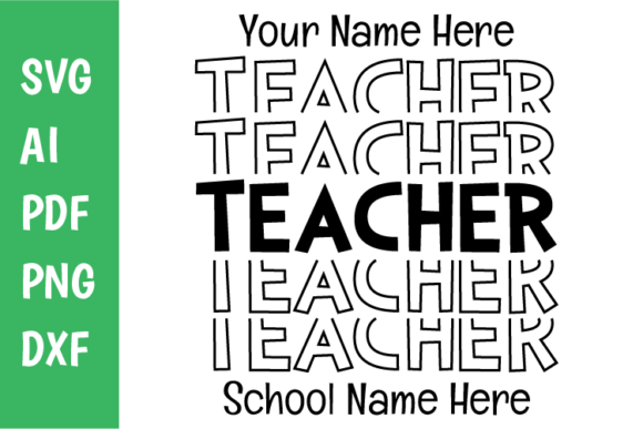 Teacher Echo Svg for Crafts and Graphics